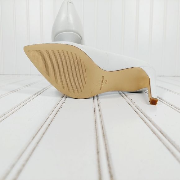 Nine West White Heels - Picture 10 of 13